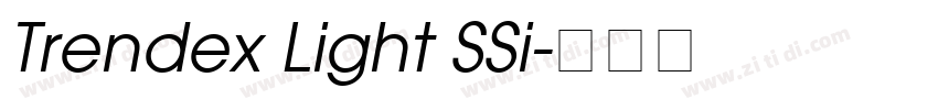 Trendex Light SSi字体转换